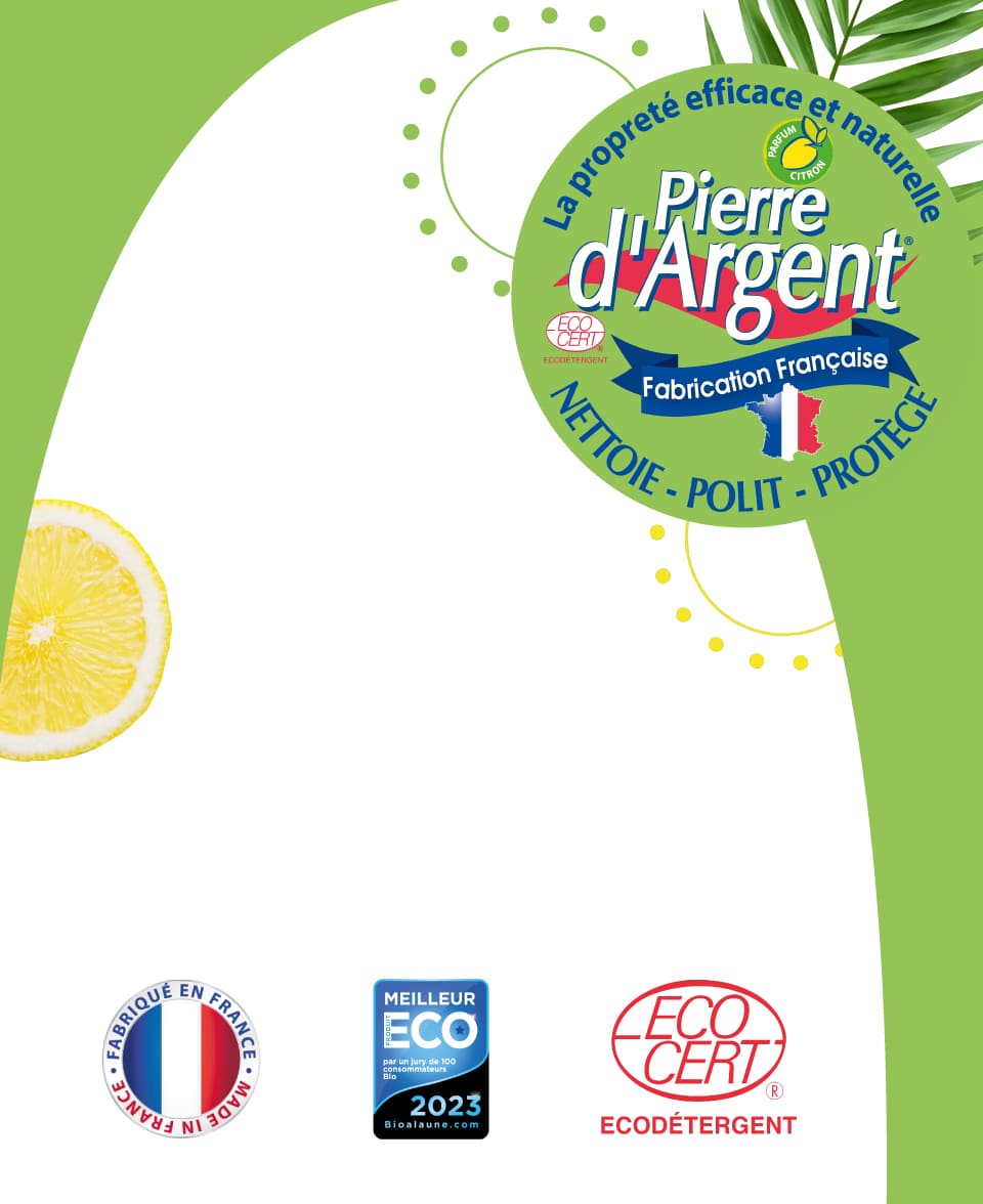 Pierre d'Argent 800g - Pierre blanche naturelle de nettoyage